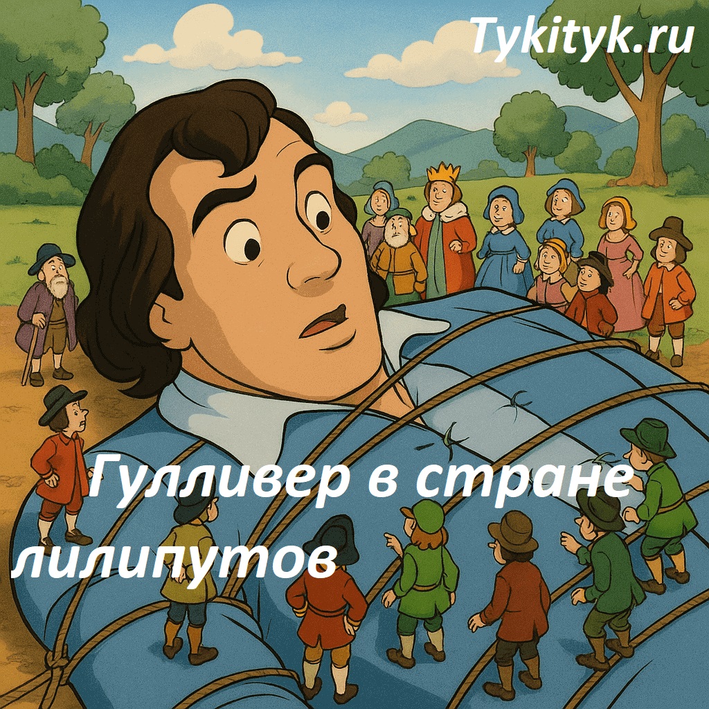 Картинка к роману Гулливер в стране лилипутов Свифт Джонатан