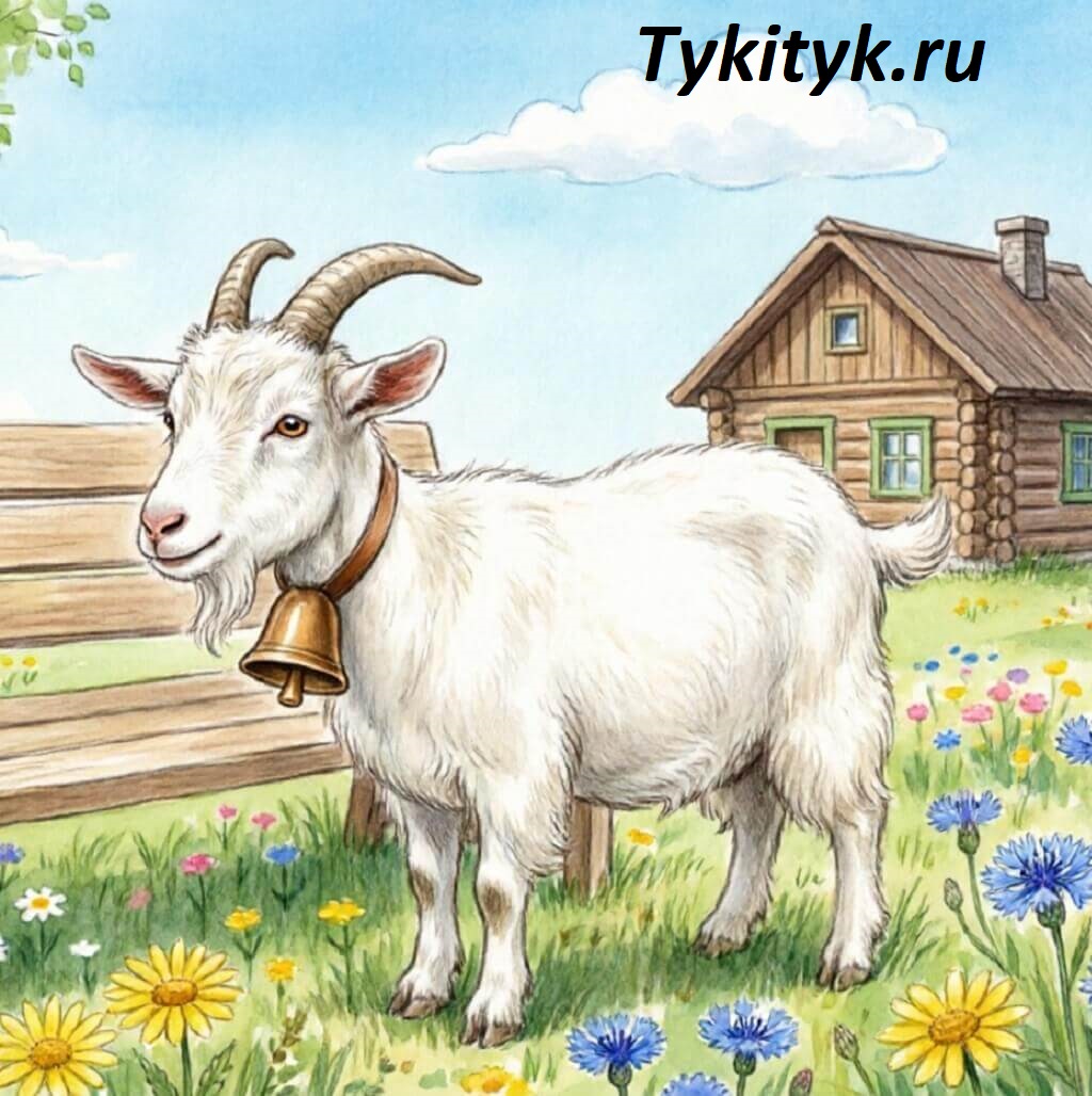 Картинка к сказке «Коза-Дереза». Русская народная.