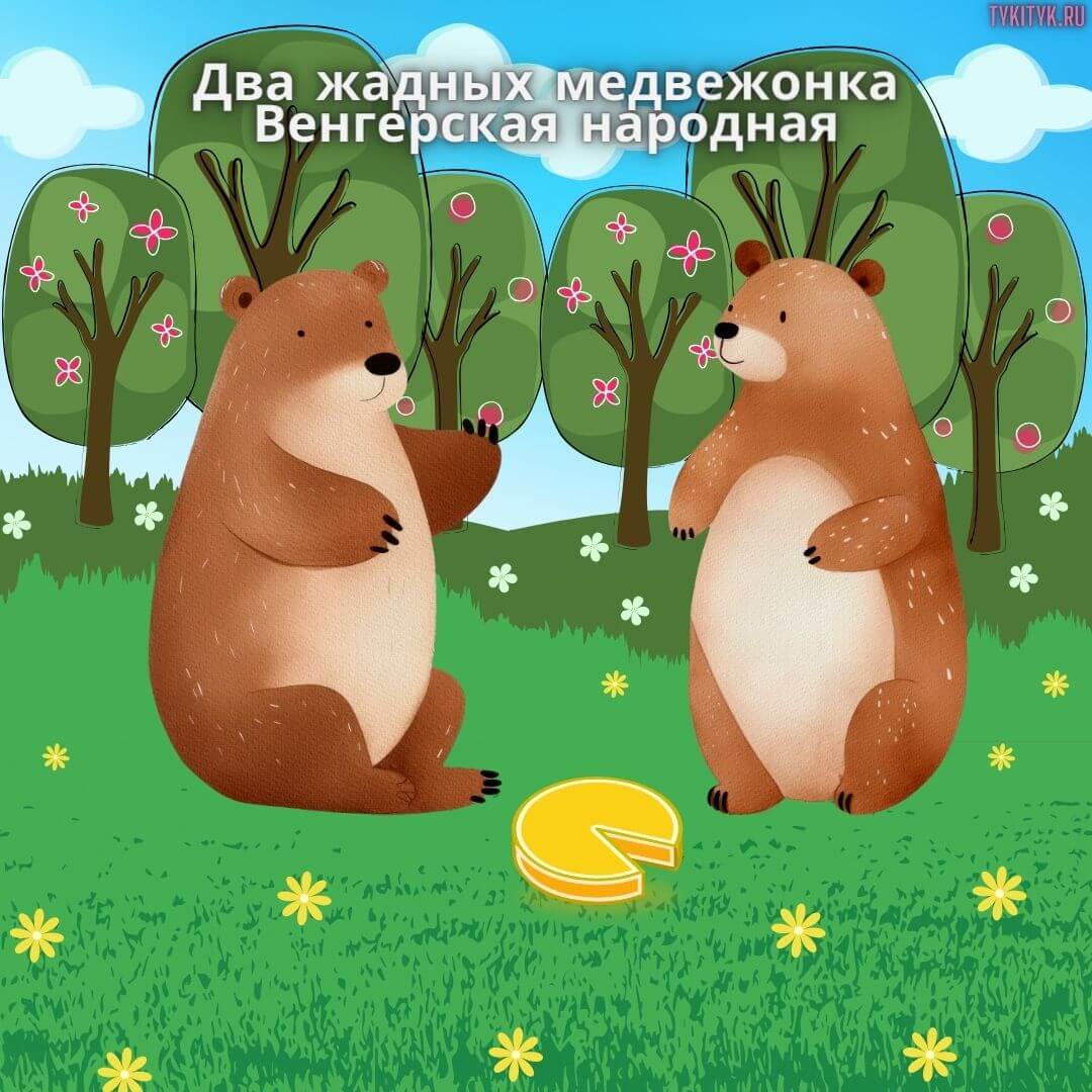 Сказка Два жадных медвежонка 🐻 Венгерская народная