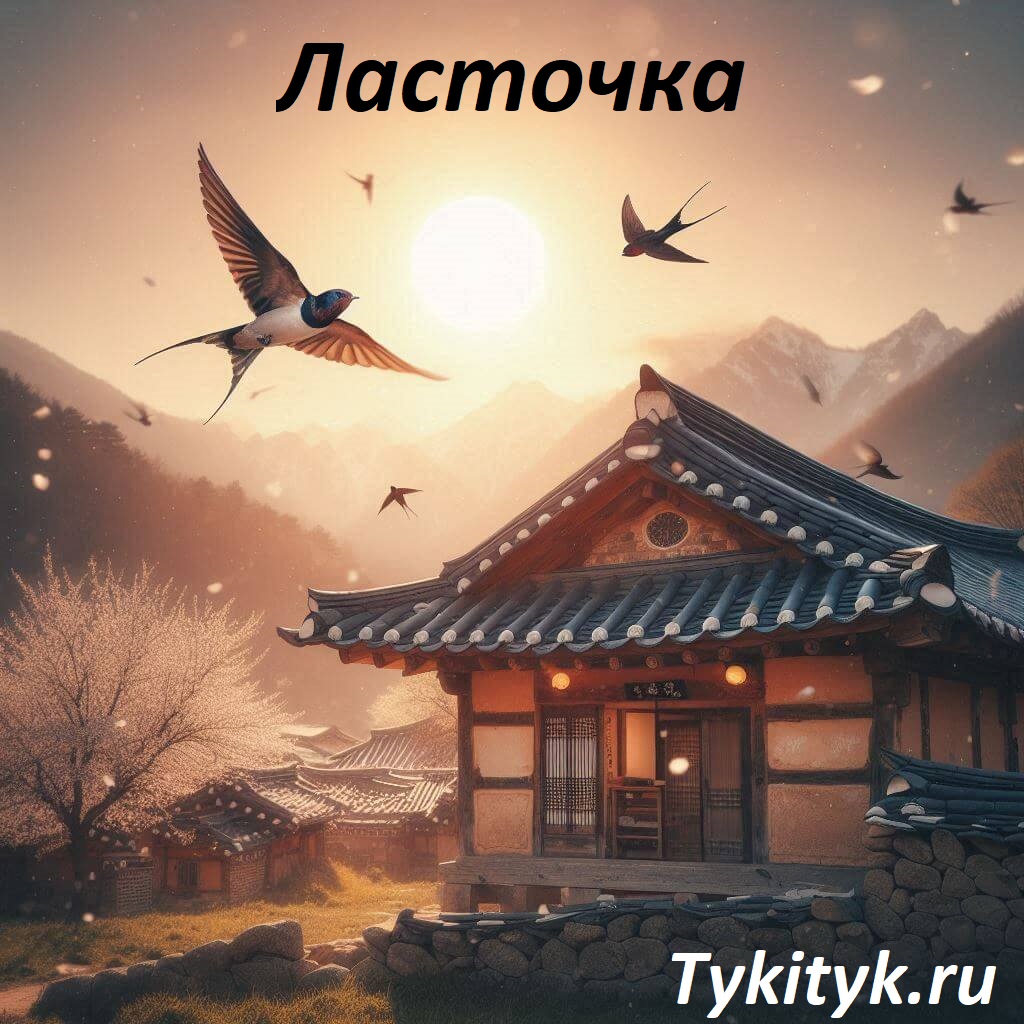 Картинка к сказке Ласточка корейская народная