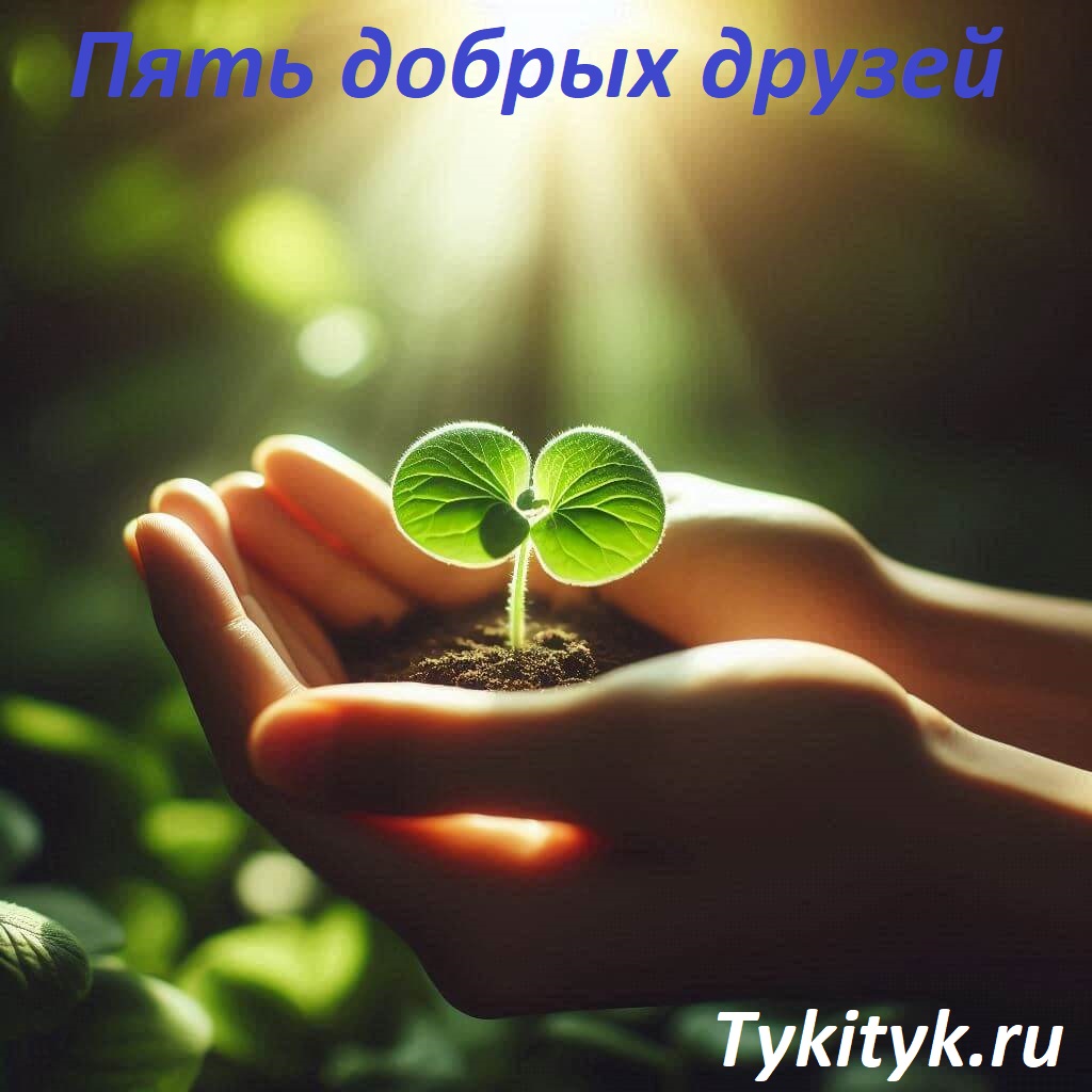 Картинка к сказке Пять добрых друзей Бирманская народная