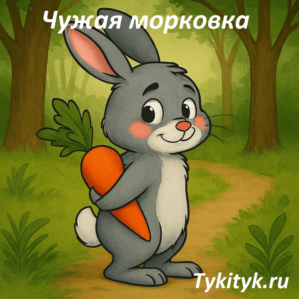 Картинка к сказке Чужая морковка Мошковская Э.Э.