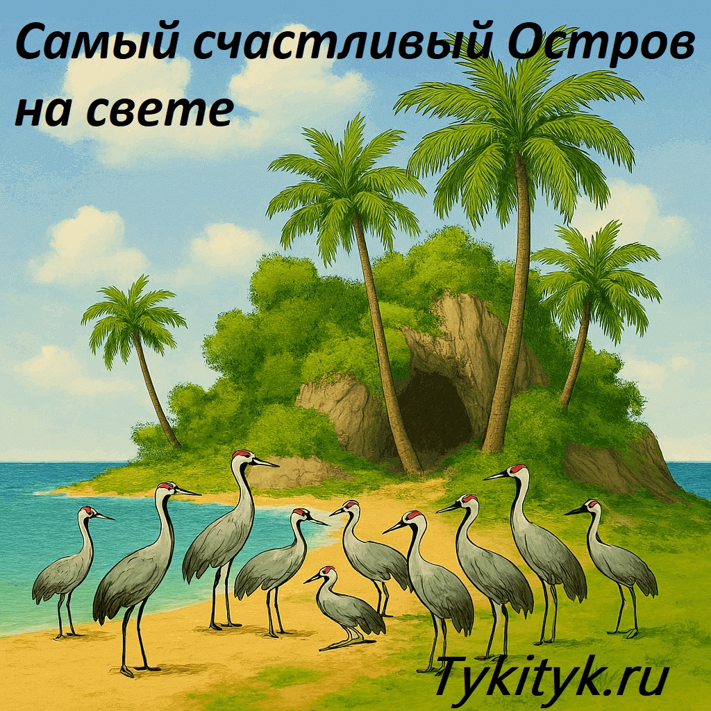 Картинка к сказке Самый счастливый Остров на свете Мошковская Э.Э