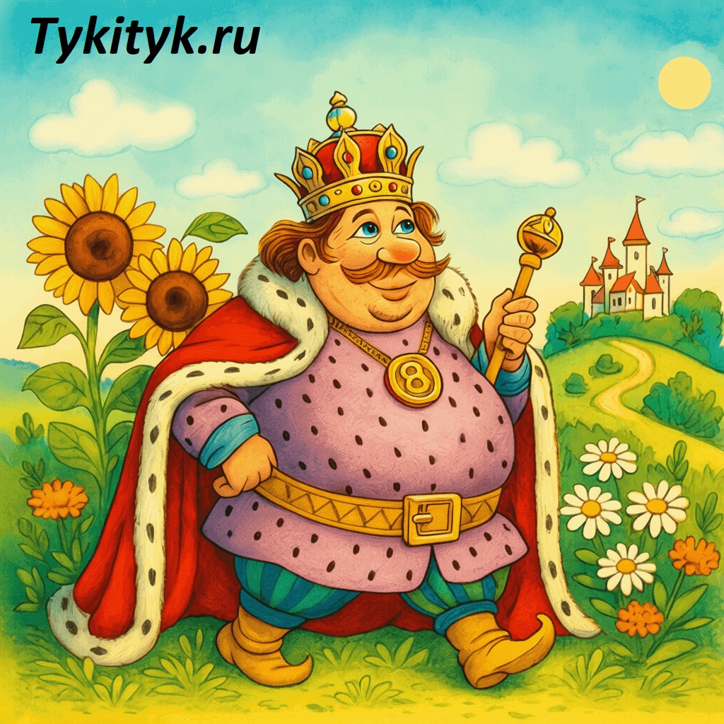 Картинка к сказке Царь Пузан Чуковский К. И.