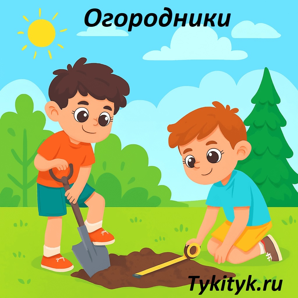 Картинка к рассказу Огородники Носов Н.Н.