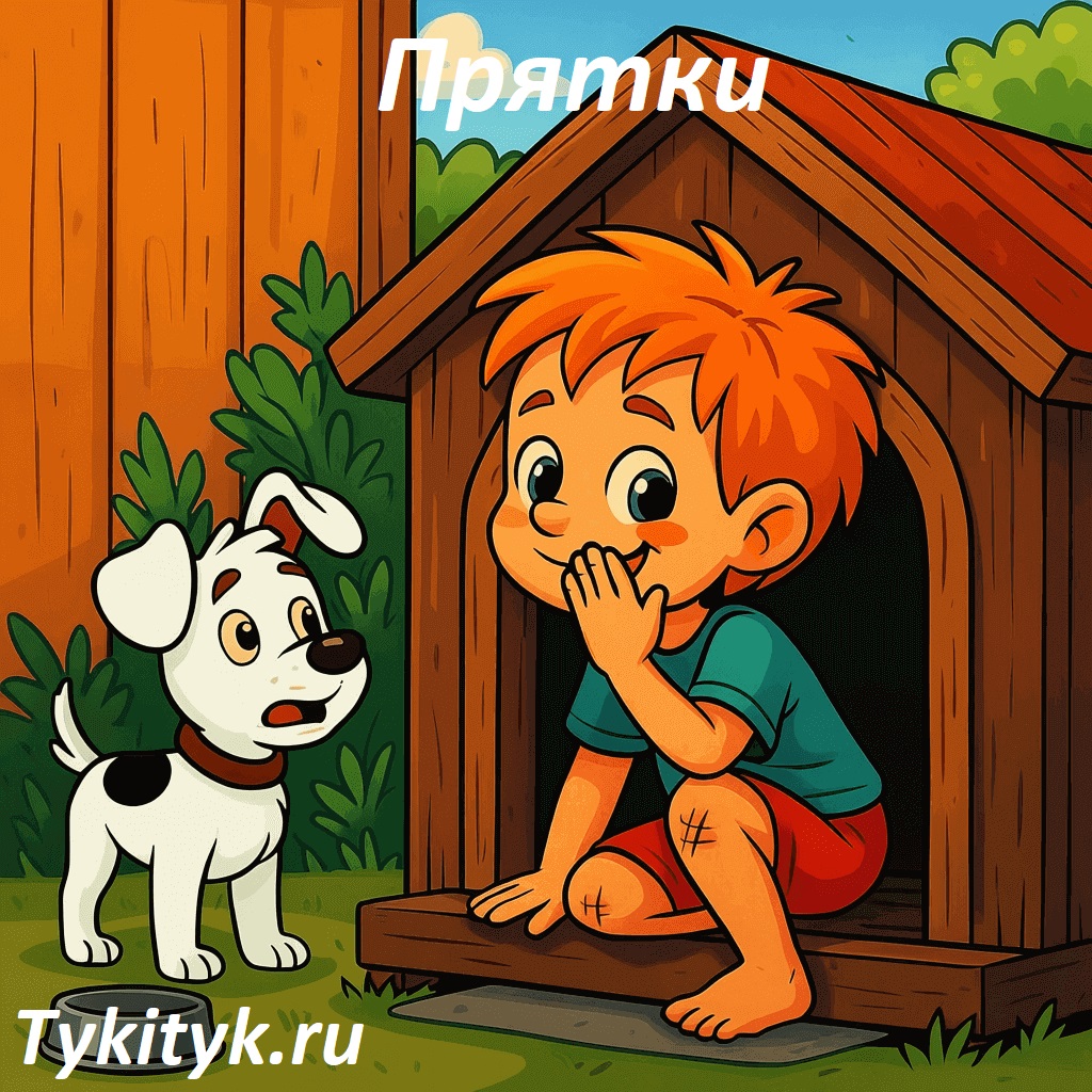 Картинка к рассказу Прятки Носов Н.Н.