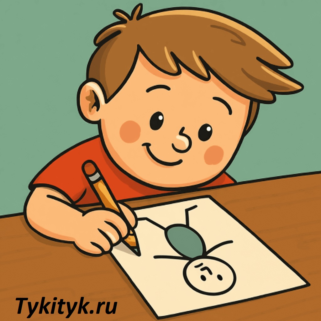 Картинка к сказке: Витя, Фитюлька и Ластик Берестов В. Д.