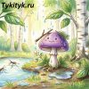 Картинка к сказке «Слепой дождик». Автор — Шим Э. Ю.