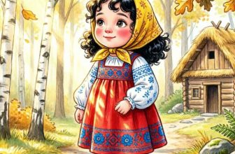 Картинка к сказке «Девочка-Печурочка» Карельская народная.